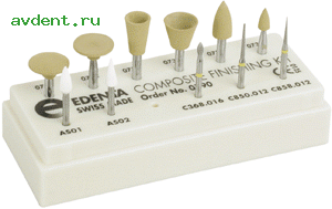 0790 - Composite Finishing Kit- комплект для шлифовки и полировки. ( 2 головкиArkansas, 3 алмазных б...Edenta 0790 - Composite Finishing Kit- комплект для шлифовки и полировки. ( 2 головкиArkansas, 3 алмазных б...Edenta