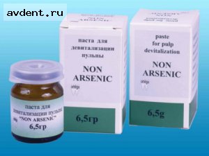Non arsenic-паста для девитализации пульпыбез мышьяка, 6,5гр.Омега Non arsenic-паста для девитализации пульпыбез мышьяка, 6,5гр.Омега