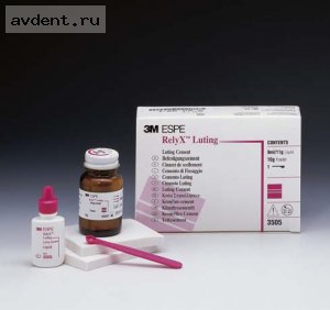 3M RelyX Luting Cement - стеклоиномерный цемент для протезирования. Порошок 16г, жидкость 9 мл, аксе...3M ESPE 3M RelyX Luting Cement - стеклоиномерный цемент для протезирования. Порошок 16г, жидкость 9 мл, аксе...3M ESPE